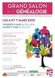 salon genealogie 2015-03-06 Paris